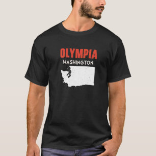 T-shirt Olympia Washington USA State America Travel Washin