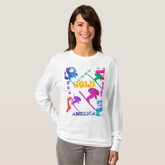 T-SHIRT OLYMPIC SKIING (Devant entier)