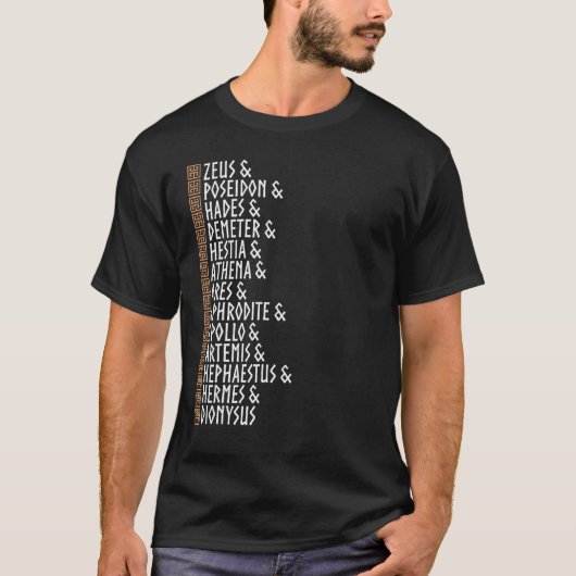 T-shirt Olympiens Dieux Grecs Anciens Vie Grecque Mythe Gr (Devant)