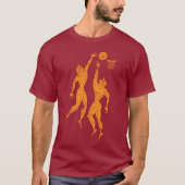 T-shirt Olympiens modernes anciens Basketball foncé (Devant)