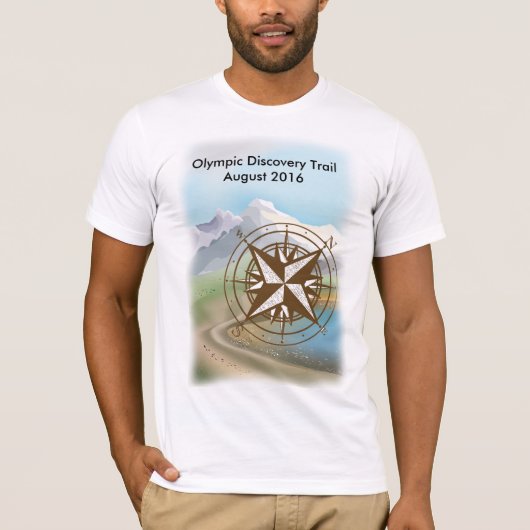 T-shirt olympique de tour de traînée de découverte (Devant)