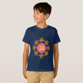 T-shirt Om avec des perles et des couleurs ! (Devant entier)