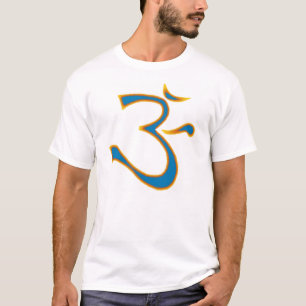 T-shirt OM bleu ensoleillé