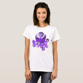 T-shirt OM LOTUS Design violet + vos idées (Devant entier)