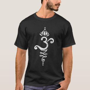 T-shirt Om Mantra Yoga Symbole Lotus Fleur Unalome Ornamen