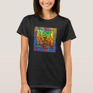 T-shirt Om Méditation Fleur Mandala Géométrie Gaia Yoga Ma