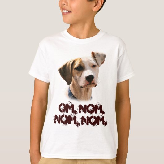 T-shirt Om, nom, nom, nom (Devant)