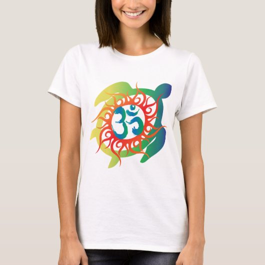 T-shirt OM-Tatto-Vibrant-Tortue (Devant)