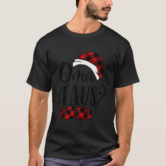 T-shirt Oma Claus Noël Grand-mère Cadeau (Devant)