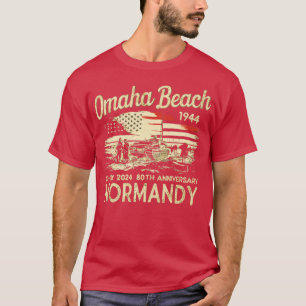 T-shirt Omaha Beach 1944 Jour 2024 80ème anniversaire Norm