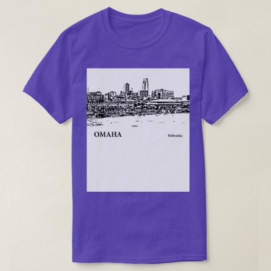 T-shirt Omaha Nebraska 3 (Design devant)