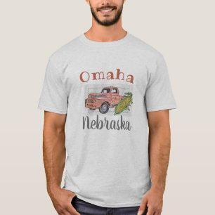 T-shirt Omaha Nebraska, Camion Vintage et Corn