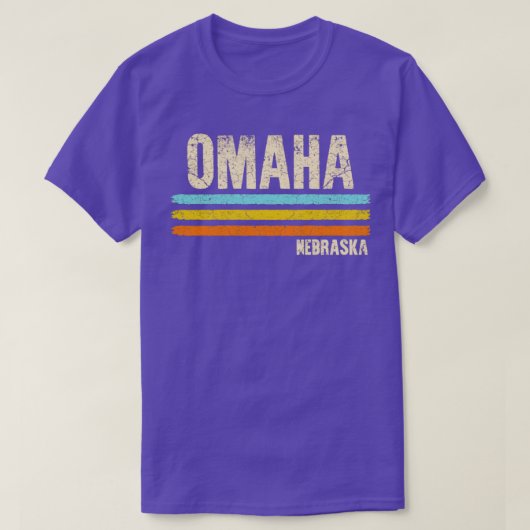T-shirt Omaha Nebraska Retro (Design devant)