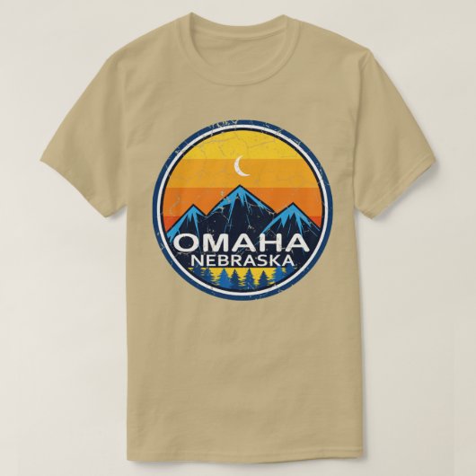 T-shirt Omaha Nebraska Retro Vintage (Design devant)
