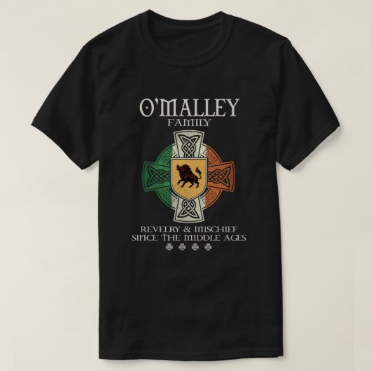 T-shirt O'Malley Family Ireland O'Malley (Design devant)
