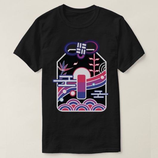 T-shirt Omamori bisexuel (Design devant)