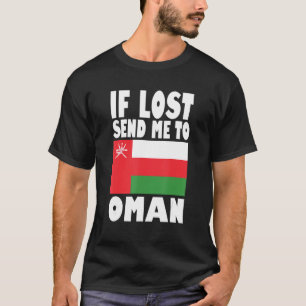 T-shirt Oman Drapeau design Si perdu envoyez-moi à Oman
