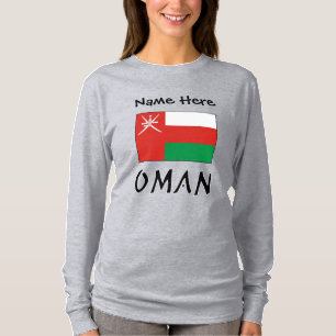 T-shirt Oman Drapeau Omanais Nom Personnalisé