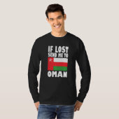 T-shirt Oman Flag Design If lost send me to Oman Premium (Devant entier)