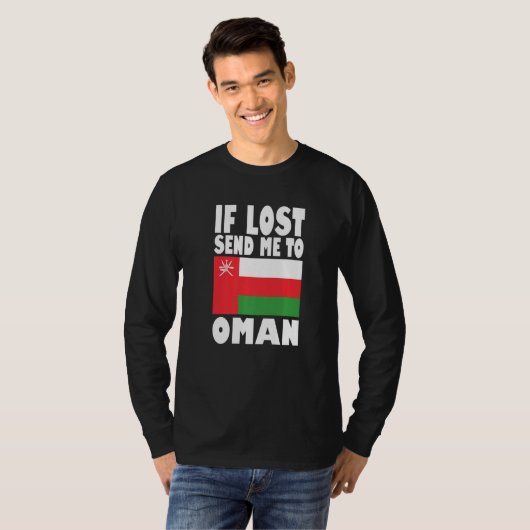 T-shirt Oman Flag Design If lost send me to Oman Premium (Devant entier)