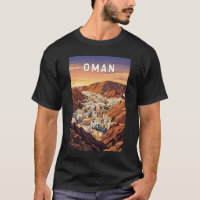 Oman Illustration Voyage Art Rétro
