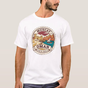 T-shirt Oman Vintage Travel Stamp Muscat