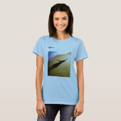 T-shirt Ombre de plage de cercle (Devant entier)