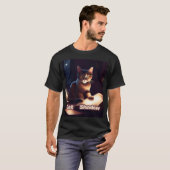 T-shirt Ombre du chat sage - Gardien des secrets (Devant entier)