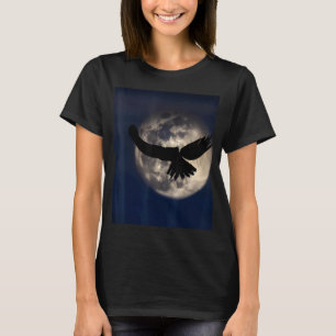 T-shirt Ombre Gothique D'Un Oiseau De Prey