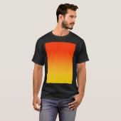 T-SHIRT OMBRE GRADIENT ORANGE ROUGE ET JAUNE UN DE 100 CH (Devant entier)