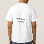 T-shirt Ombre verte minimale simple ajouter nom logo texte (Dos)
