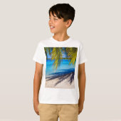 T-shirt Ombres sur la plage (Devant entier)