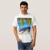 T-shirt Ombres sur la plage (Devant entier)