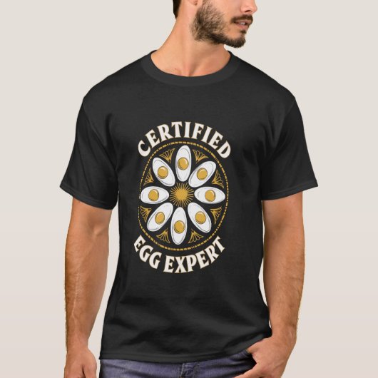 T-shirt Omelette de l'expert de l'oeuf certifié pour l'ovo (Devant)