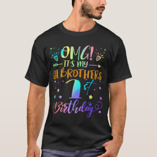 T-shirt Omg C'est Le 1er Anniversaire De Mon Petit Frère D