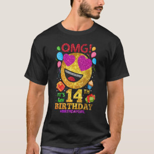T-shirt Omg C'est ma 14e fille de 14 ans