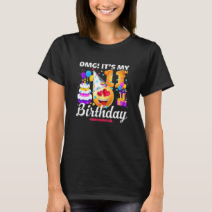 T-shirt Omg C'est mon 11e anniversaire 11 ans Joyeux #birt