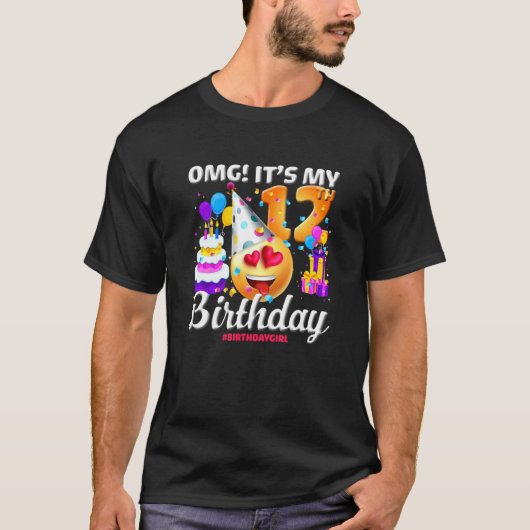 T-shirt Omg C'est mon 12e anniversaire 12 ans Joyeux oisea (Devant)