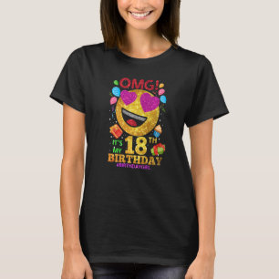 T-shirt Omg C'est mon 18e anniversaire fille 18 ans