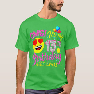 T-shirt OMG Son 13e anniversaire fille a 13 ans naissance