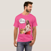 T-shirt Omg Waffles Jesus Christ Breakfast Mème amusant Sh (Devant entier)