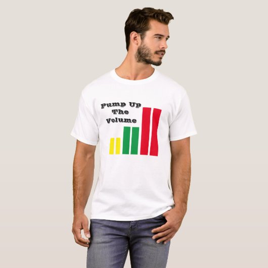 T-shirt omhoog het volume (Voorkant volledig)
