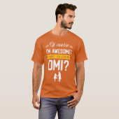 T-shirt Omi Grandma Awesome Grand-mère Mothers conception (Devant entier)