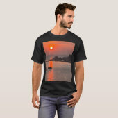 T-shirt Omis Croatie coucher de soleil Orange Sky (Devant entier)