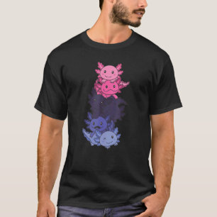 T-shirt Omnisexuel Genre Fluid Pride Lgbtq Axolotl