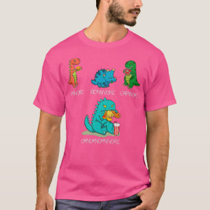 T-shirt Omnomnivore Dinosaur Manger De La Nourriture Drôle