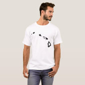 T-shirt omtrek Hawaii-markeerteken (Voorkant volledig)