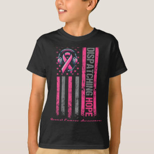 T-shirt ON BACK Dispatcher Ruban Rose Sensibilisation au C