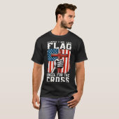 T-shirt On-back Stand For Flag Kneel Cross Patriotic Chris (Devant entier)