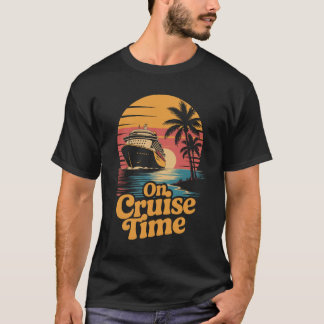 T-shirt on Cruise time Cruise Time Palm Tree Sunset Vacay